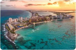Vista aérea Cancún